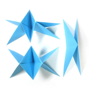 17th picture of five-pointed modular origami paper star