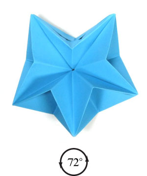 40th picture of five-pointed modular origami paper star