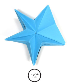46th picture of five-pointed modular origami paper star