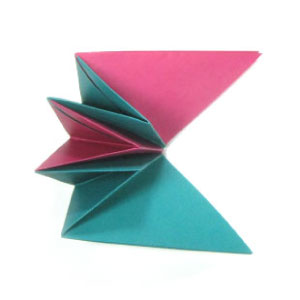 27th picture of traditional modular origami paper star