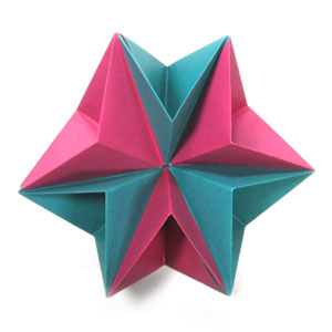 47th picture of traditional modular origami paper star