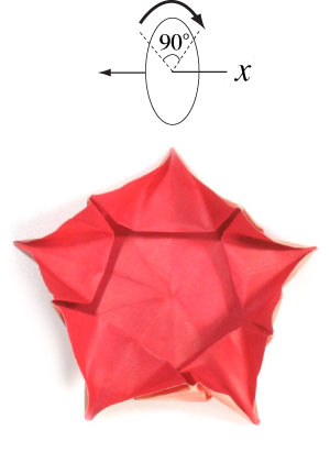 25th picture of five pointed origami star planet