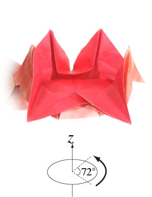 28th picture of five pointed origami star planet
