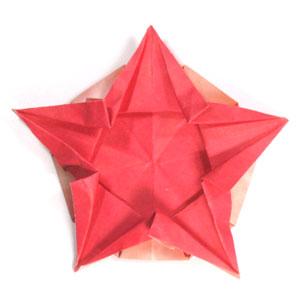 31th picture of five pointed origami star planet