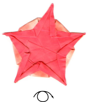 32th picture of five pointed origami star planet
