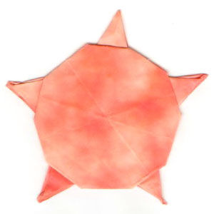 33th picture of five pointed origami star planet