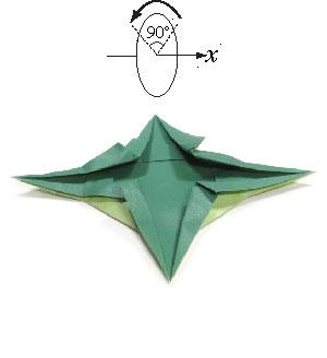 23th picture of four pointed origami star planet
