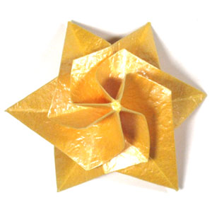 19th picture of six-pointed seashell origami star