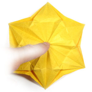 18th picture of embossed six-pointed origami star