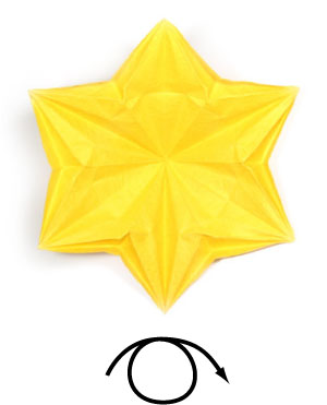 19th picture of embossed six-pointed origami star