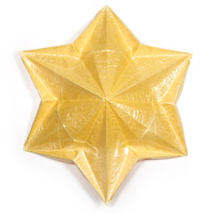 20th picture of embossed six-pointed origami star