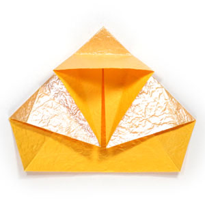 11th picture of five-pointed spiral origami paper star