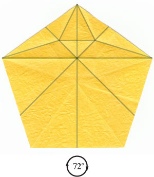 16th picture of five-pointed spiral origami paper star