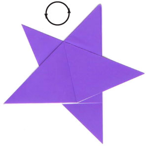 17th picture of traditional five-pointed origami paper star