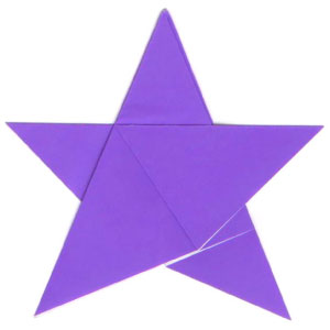 18th picture of traditional five-pointed origami paper star