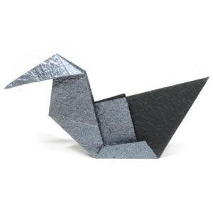 17th picture of traditional origami baby swan (cygnet)