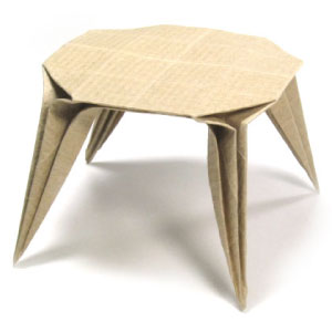 21th picture of origami round dining table