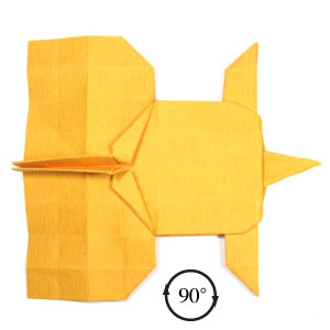 40th picture of standing origami tiger