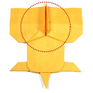How to make a standing origami tiger: page 22