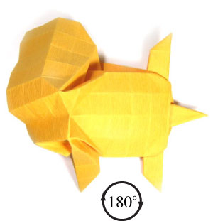 50th picture of standing origami tiger