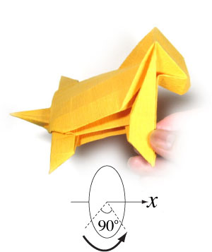 56th picture of standing origami tiger