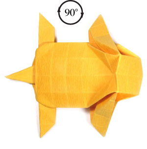 57th picture of standing origami tiger