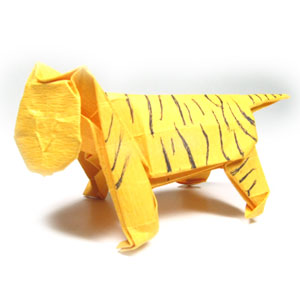 87th picture of standing origami tiger