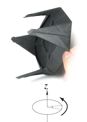 32th picture of landed origami UFO
