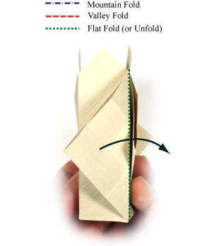 14th picture of rectangular origami vase