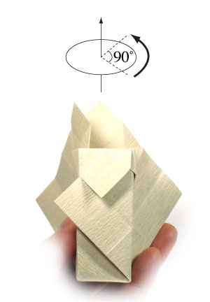 21th picture of rectangular origami vase