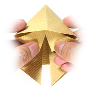 3rd picture of simple origami pyramid