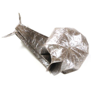 traditional origami snail