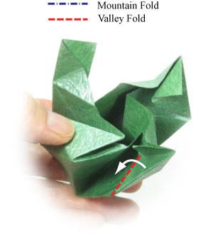 How to make a closed tall origami box: page 14