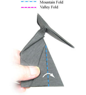 How to make a sitting origami cat: page 12