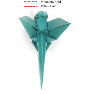 How to make a traditional origami dragonfly: page 12